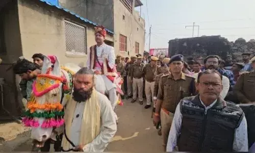 पुलिस ने अपनी सुरक्षा में कराई दलित की शादी, कराई घुड़चढ़ी, ड्रोन से निगरानी, गांव छावनी में तब्दील