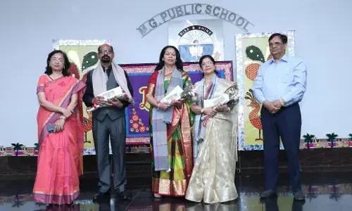 एम.जी. पब्लिक स्कूल के शिक्षकों को सेवानिवृत्ति पर भावपूर्ण विदाई