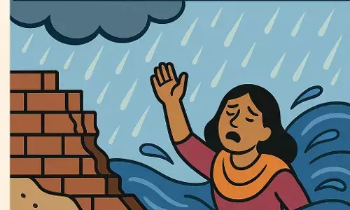 नाले में बह गई महिला, गाजियाबाद में बारिश बनी हादसे की वजह