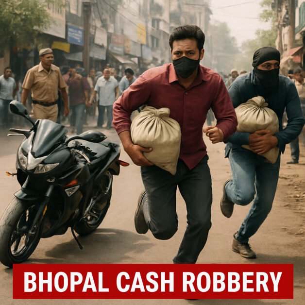 भोपाल लूट की वारदात: 80 हजार कैश लूटकर 2 लाख की बाइक छोड़ भागे बदमाश