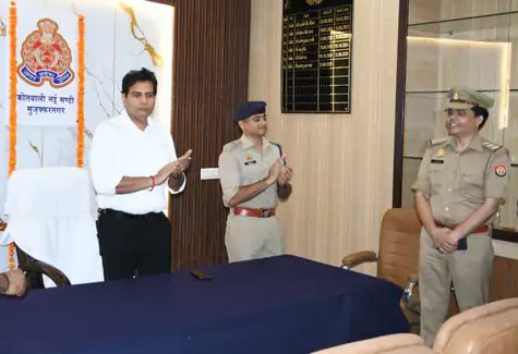 नई मंडी थाने का कायाकल्पः इंस्पेक्टर बृजेश शर्मा को कप्तान ने कहा-GOOD JOB