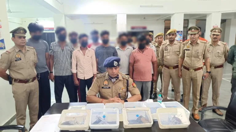 मुजफ्फरनगर में हथियार तस्कर गिरोह का पर्दाफाश दस बदमाश गिरफ्तार